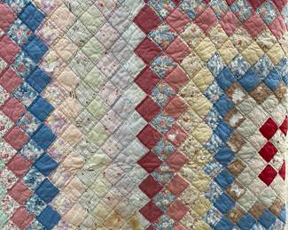 Antique "Around the World" quilt