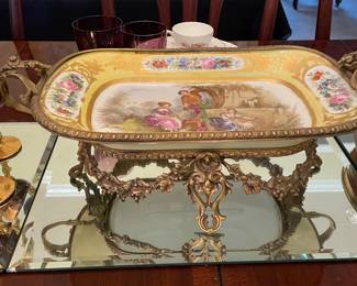 C. 1850 Sevres centerpiece bowl