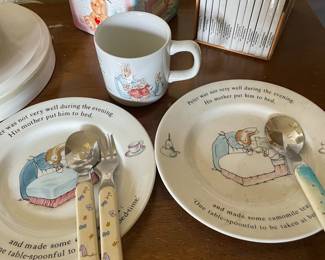 Wedgwood baby plates & cup