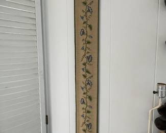 Needlepoint bell pull 