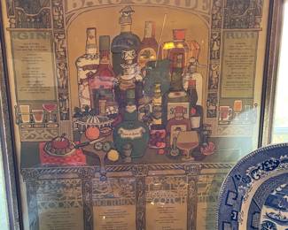 Vintage bar guide print