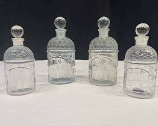 Vintage Guerlain Glass Empty Cologne Bee Bottle