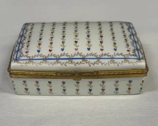 007 Tiffany Co. Private Stock Handpainted Limoges France Porcelain Box