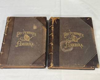 Picturesque America Books VOL I and II