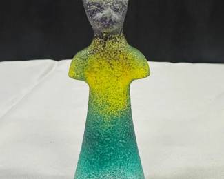 004 Kosta Boda Signed Kjell Engman Well Collection Cat Figure Art Glass Sweden XLNT