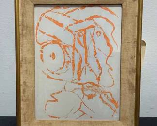 002 Framed Alechinsky Lithograph