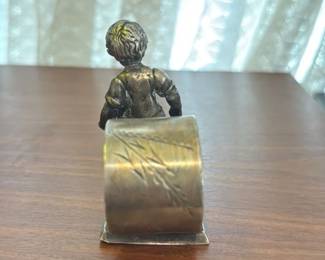 Vintage "Boy with Dog" Napkin Ring