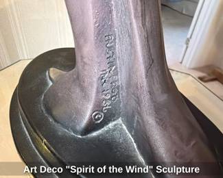 Art Deco "Spirit of the Wind" Sculpture