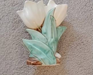 Vintage Ceramic Wall Pocket Vase