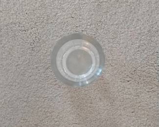 Vintage Crystal Glass Ashtray