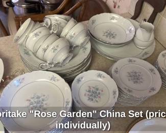Noritake "Rose Garden" China Set (priced individually)