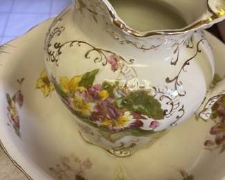 Victorian Wash Basin and Pitcher Set (priced individually)