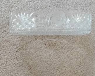 Vintage Crystal Relish Dish