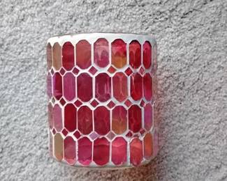 Mosaic Glass Candle holder