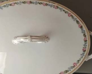 Vintage Tureen with Floral Pattern