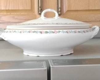 Vintage Tureen with Floral Pattern