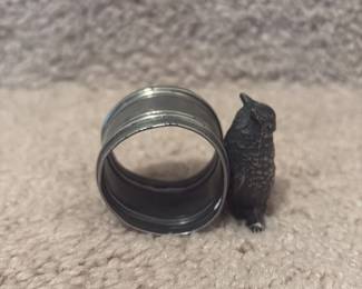 Vintage Owl and Bird Napkin Rings
