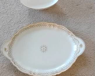 Vintage Noritake China Serving Platter Bowl Set