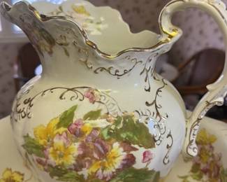 Victorian Wash Basin and Pitcher Set (priced individually)