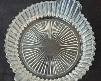 Antique Pressed Glass Ashtray