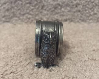 Vintage Owl and Bird Napkin Rings