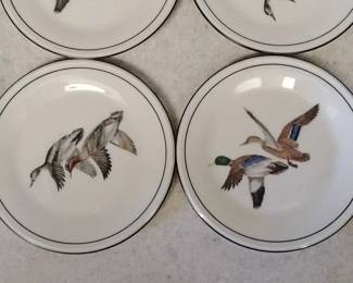 Set of Four Vintage Duck Plates