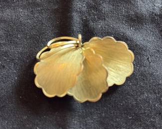 Vintage Gold Tone Butterfly Brooch
