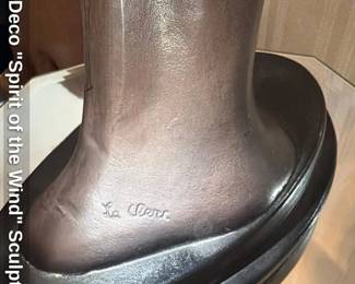 Art Deco "Spirit of the Wind" Sculpture