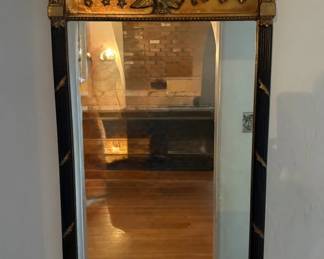 Mirror with Americana detailing.