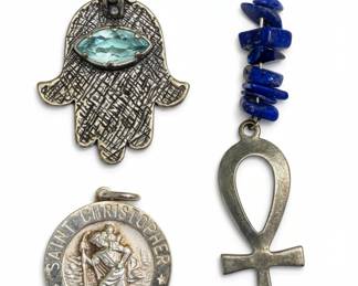 Assorted Silver Pendants and Charm 4 hero