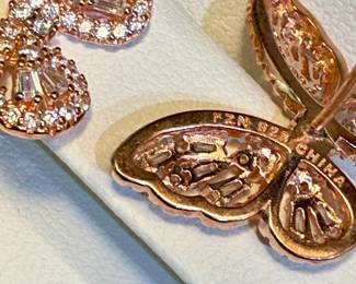 Rachel Zoe Sterling Silver Cubic Zirconia Butterfly Earrings 0 hero