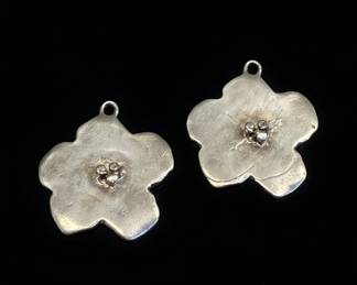 Andy Warhol Sterling Silver Flower Pendants 14 hero
