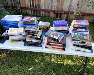 books. bar prep, law textbooks, fiction, nonfiction, memoir, book ends