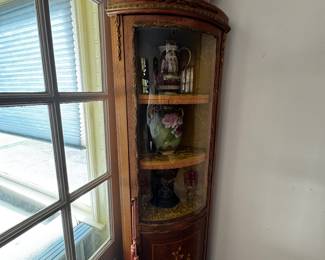 French Curved Front Curio