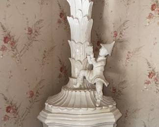 Mid Century Italian
Glazed Terracotta Palm Tree and
Chinoiserie Stove