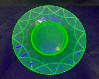 Federal Glass Uranium Salad Plate