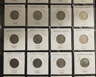Sheet 20 Buffalo Nickels