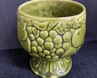 Olive Green Pedestal Planter