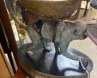Monkey on Base w/Bowl