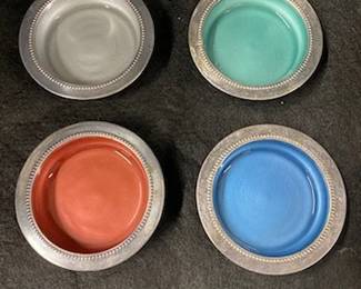 Set of 4 Silverplated W &S Blackinton Coasters