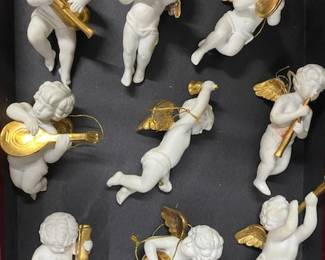 Set of 9 Franklin Mint Angels