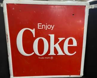 Square Coca Cola Sign