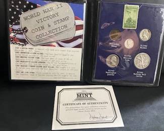WWII Coin & Stamp Collection