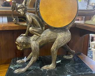 Bronze Monkey w/Drum