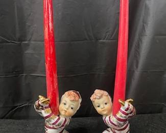 Pr. 1950's Japan Ucagco Candleholders