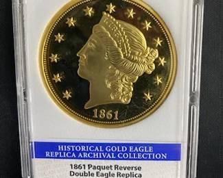 1861 Replica Gold Coin