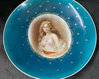 Victorian Porcelain Portrait Bowl