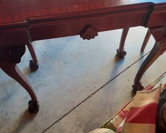 Gate leg chess / game table.