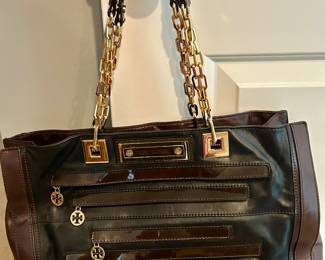 Tory Burch Chain Leather Tote