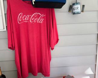 Coca Cola items, Redneck Door Bell, Coolers.